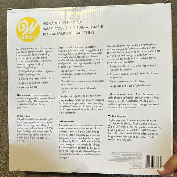 NIB Wilton high and low turntable - Picture 2 of 4